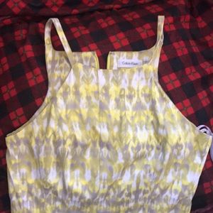 Stunning yellow Calvin Klein Dress